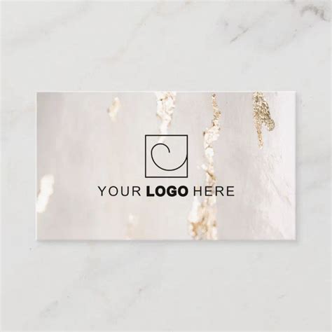 Stylish Luxury Faux Gold Foil Logo Business Cards | Zazzle