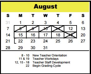 Meadow Wood Elementary - School District Instructional Calendar - Spring Branch Isd - 2016-2017