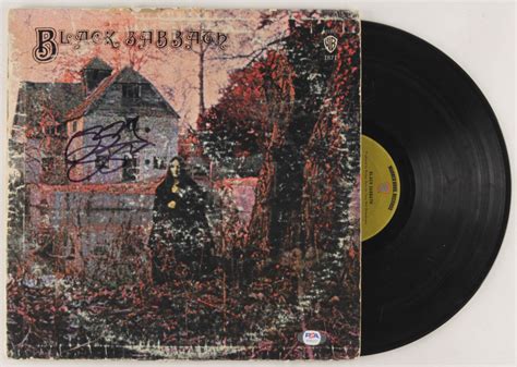 Ozzy Osbourne Signed Black Sabbath "Black Sabbath" Vinyl Record Album ...