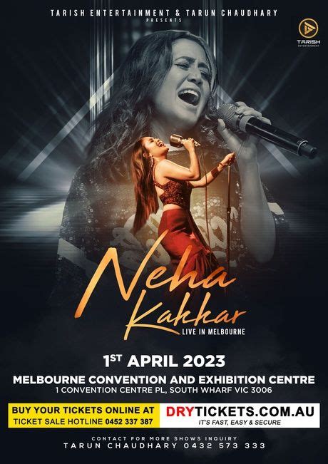 Neha Kakkar Live In Grand Musical Concert Melbourne - DryTickets.com.au