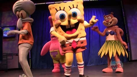 SpongeBob SquarePants and friends dancing at Nick Hotel in Orlando - YouTube