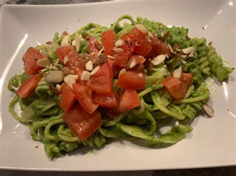 Pasta with Spinach-Avocado Sauce @ A Year Of...