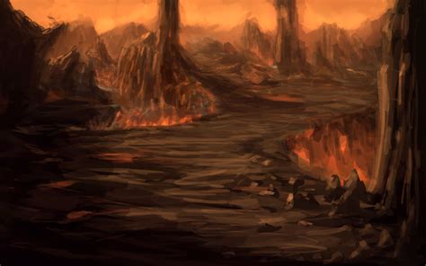 Lava Landscape by Mandilor on DeviantArt