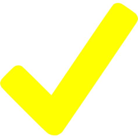 Yellow Checkmark Icon Free Yellow Check Mark Icons Im - vrogue.co