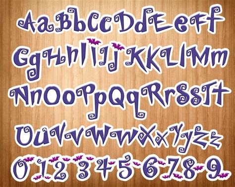 Vampirina font png Vampirina alphabet Vampirina letters | Etsy