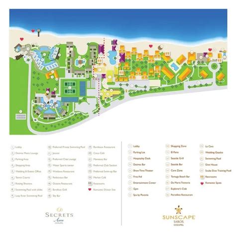 Sunscape Sabor Cozumel Resort Map (2022 - 2021) | TravelTips.org