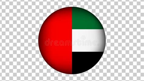 Flag of Uae Dubai Isolated on Transparent Background for Brics Icon Logo Web. Vector ...