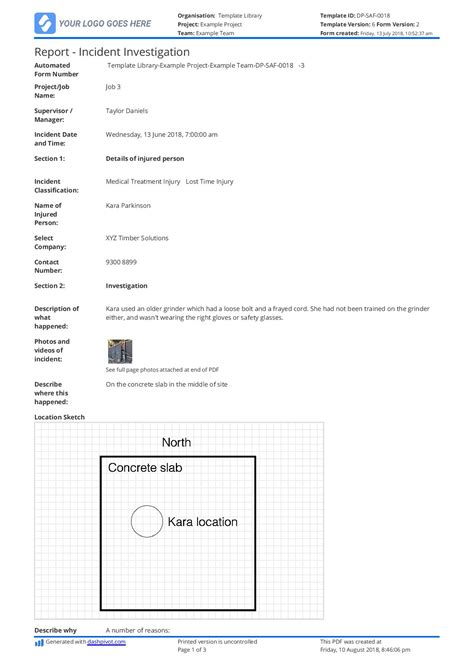 Incident Investigation Report template (Better than word and PDF)