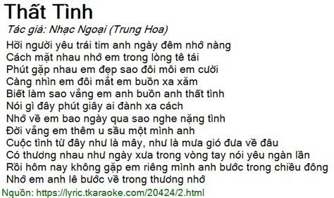 Lời bài hát Thất Tình (Nhạc Ngoại (Trung Hoa)) [có nhạc nghe][Có Karaoke]