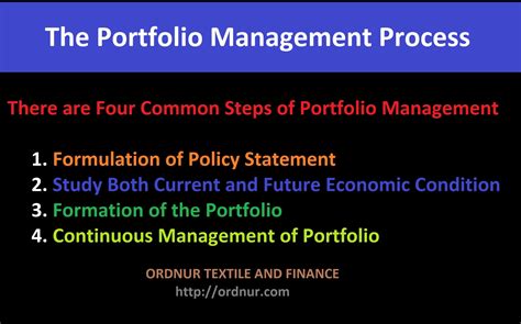 The Portfolio Management Process - ORDNUR