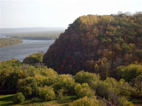 Scenic view of Mississippi at Effigy Mounds, Iowa image - Free stock ...