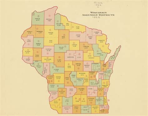 Wisconsin Assembly Districts | Map or Atlas | Wisconsin Historical Society