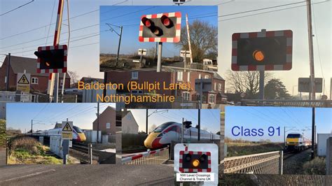 Class 91 at Balderton (Bullpit Lane) Level Crossing, Nottinghamshire - YouTube