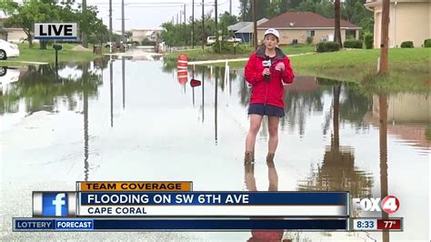 Rains cause road flooding in Cape Coral