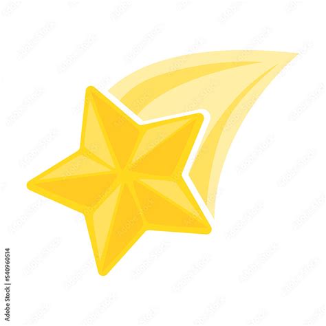 Comet Sign Emoji Icon Illustration. Meteoroid Vector Symbol Emoticon ...