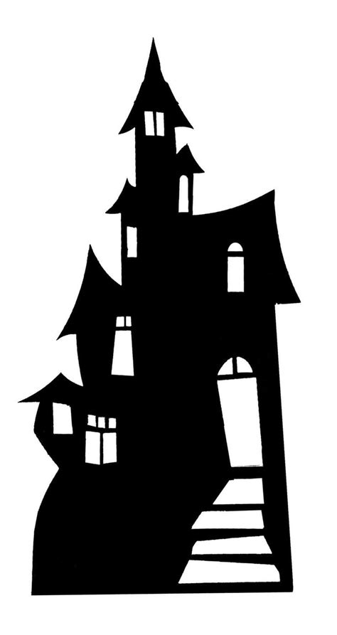 Haunted House silhouette | Halloween haunted houses, Halloween ...