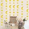 Amazon.com: FAKTEEN 6 Strings Gold Star and Moon Garland Hanging ...