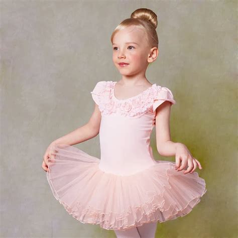 Pink Girls Todders Leotard Tutus Ballerina Dress Cute short sleeved ...