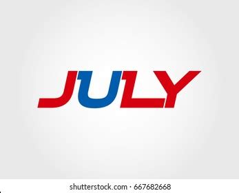 July Logo Vector Stock Vector (Royalty Free) 667682668 | Shutterstock