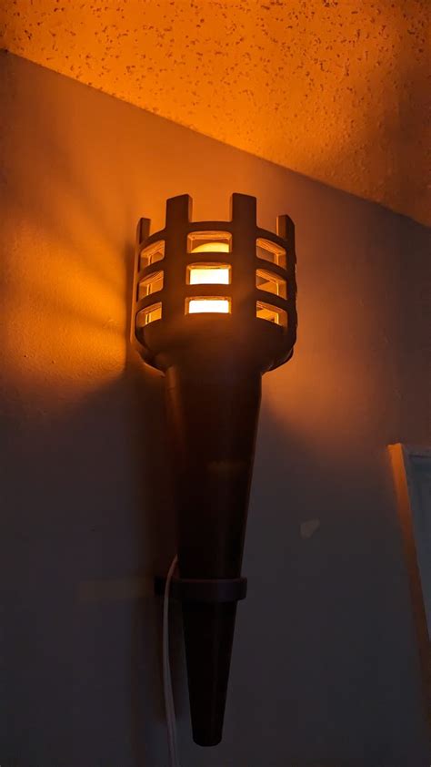 Medieval Style Torch Lamp by KC Ortiz | Download free STL model | Printables.com