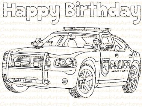 Police Car Coloring Pages