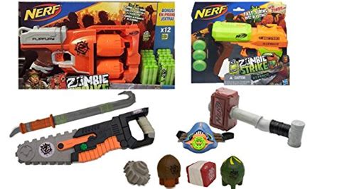 Nerf Zombie Strike Extra Large Battle Bundle with Ripshot Gun, Flipfury Gun, Extra Darts ...