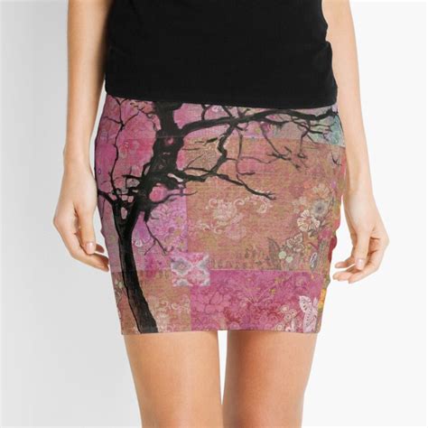 "Pink Tree" Mini Skirt by RayStephenson | Redbubble