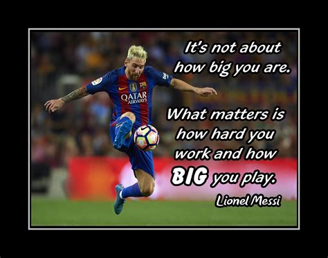 Inspirational Messi No Excuse Soccer Quote Poster Print, Motivational ...