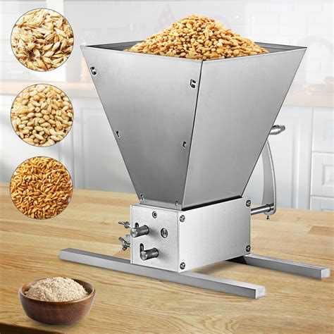 VEVOR Stainless 2-Roller 3-Roller Manual Grain Mill Grinder Barley Crusher Food Processors ...