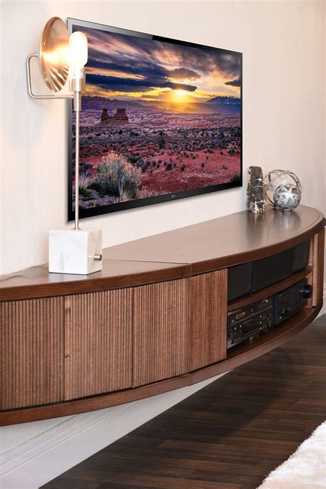 Floating TV Stands | Woodwaves | Modern entertainment center, Floating ...