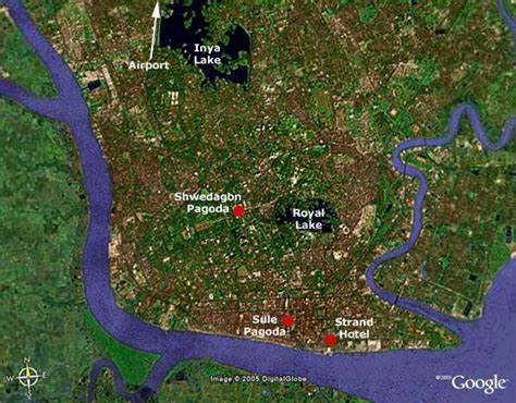 Yangon Map - Myanmar