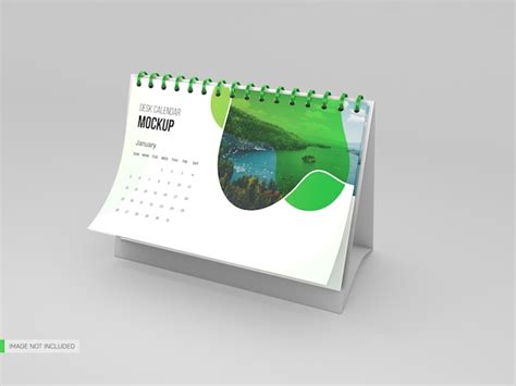 Premium PSD | Desk calendar mockup