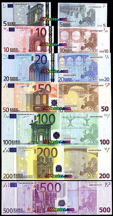 European Union banknotes - European Union money catalog and European ...