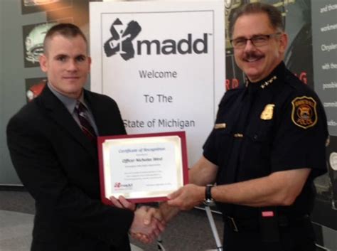 MADD Honors Farmington Hills Police Officer | Farmington, MI Patch