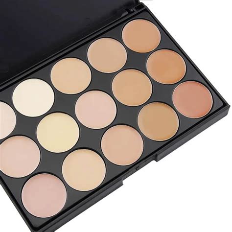 15 Colors Natural Professional Concealer Palette makeup Foundation Facial Face Cream Palettes ...