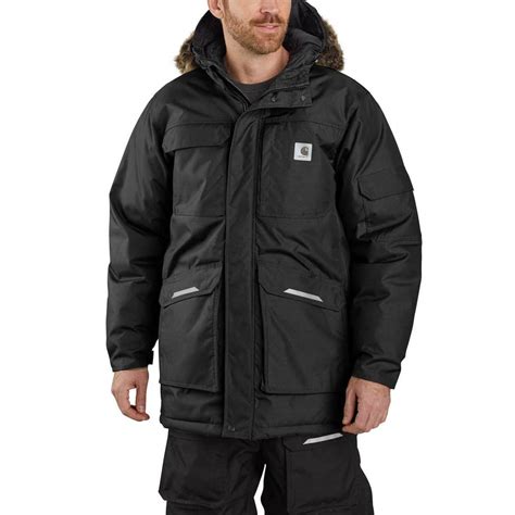 Carhartt Men's Yukon Extremes Cordura Insulated Work Parka - Black ...