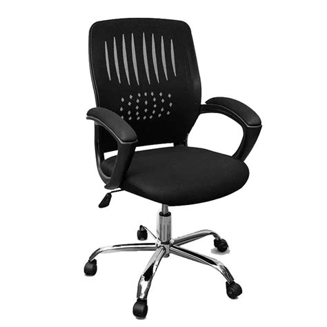 Ergonomic Adjustable Office Chair with Lumbar Support, Thick Padded Cushion, Armrests, and ...