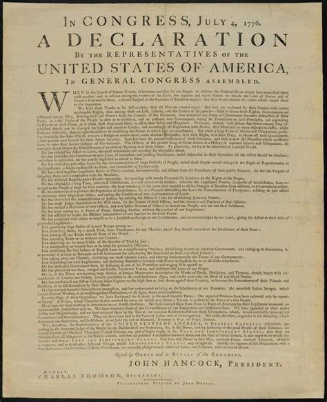 Declaration of Independence · George Washington's Mount Vernon