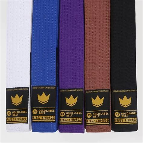 Kingz BJJ Belt Gold Label - Rebelz