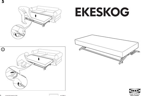 Ikea Ekeskog Bed Mechanism Assembly Instruction