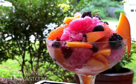 Sangria Granita - Easy No Cook Dessert Recipe - Sweet Savant