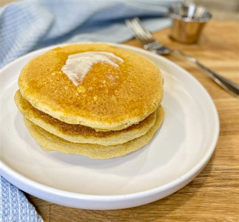 Cornmeal Pancakes - Pebbles and Toast