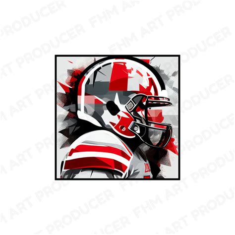 American Football Helmet Logo Design Png With Geometric Shapes ...