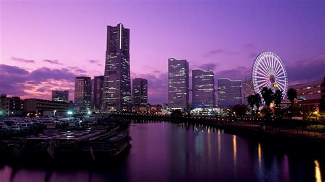 Hình nền Thành phố Tokyo Màu tím - Top Những Hình Ảnh Đẹp