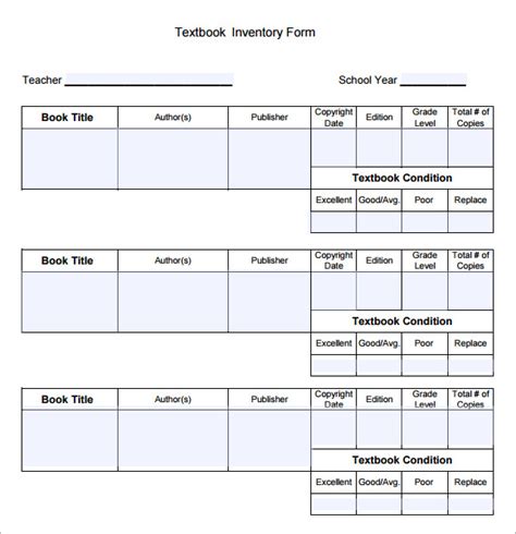 5+ Book Inventory Samples | Sample Templates