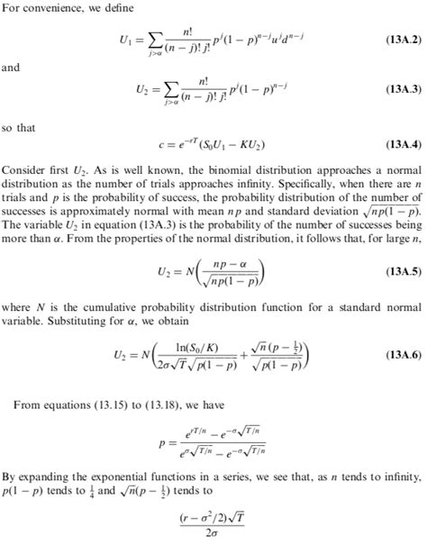 Black & Scholes formula derivation from a Binomial Tree - John C. Hull - Quantitative Finance ...