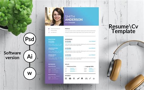 UX / UI Designer Resume Template #115217 - TemplateMonster