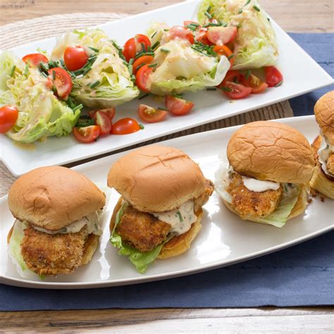 Recipe: Crispy Cod Sandwiches with Tartar Sauce & Iceberg Wedge Salad - Blue Apron