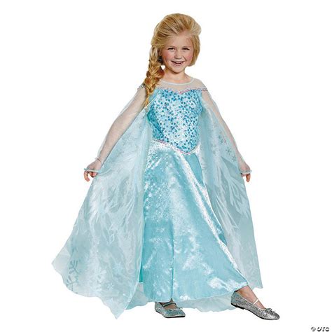 Girl's Prestige Disney Frozen Elsa Costume | Oriental Trading