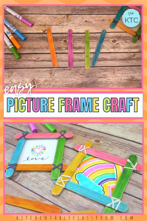 Diy craft stick photo frame – Artofit